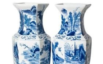 Chinese Kangxi Style Porcelain Vases