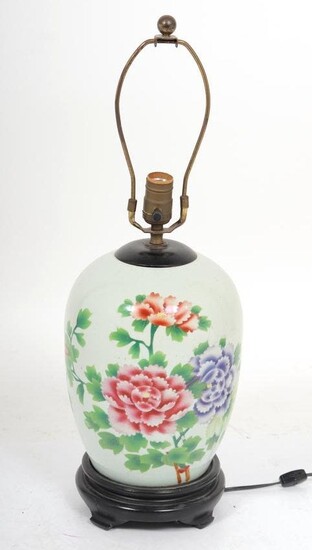 Chinese Porcelain Ginger Jar Lamp