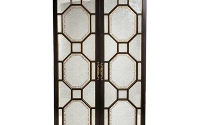 Chippendale Style Ebonized & Mirrored Bar Console
