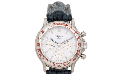 Chopard. A stainless steel manual wind chronograph wristwatch Chopard. Chronographe...