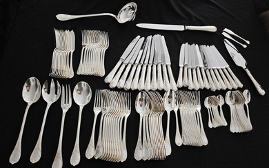 Christofle - Table service (116) - Marly - Silverplate