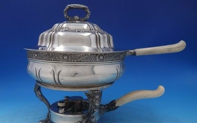 Chrysanthemum by Tiffany and Co Sterling Silver Chafing Dish with Warmer