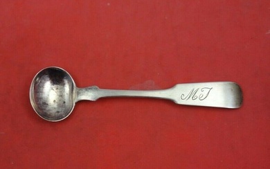 Coin Silver Salt Spoon Master Size 3 3/4" Heirloom Silverware