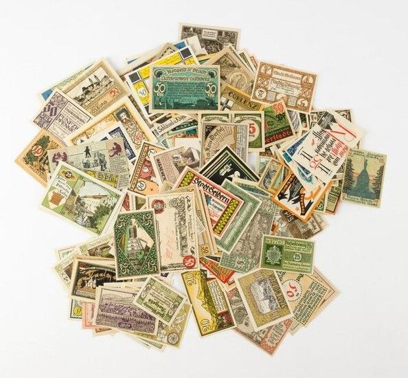 Collection of Pfennig Notgeld Notes