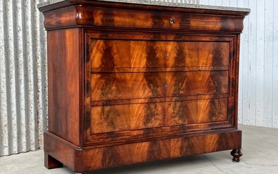 Commode - Chest of drawers, chest of drawers, chest of drawers, chest of drawers - Mahogany