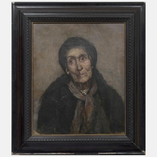 Continental School: Portrait of an Old Woman