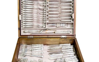 Cutlery set - .925 silver - Inglesa y Española - 4.020 gr. - Spain - Late 19th century