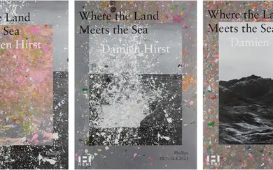 Damien Hirst, British b.1965- Where The Land Meets The Sea, 2023; three...