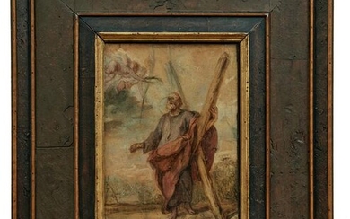 Der heilige Andreas mit Kreuz, Flaemischer Meister des