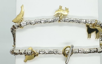 Dodo - 18 kt. Silver, Yellow gold - Bracelet