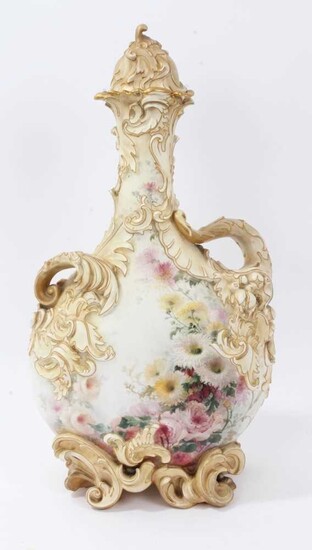 Doulton exhibition quality blush ivory vase