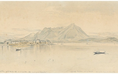 EDWARD LEAR (LONDON 1812-1888 SAN REMO), Lago Maggiore, Isola Pescatore, Italy