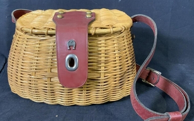 ETIENNE AIGNER Wicker Basket Bag