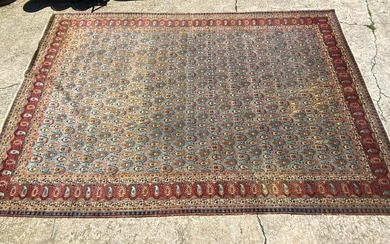 Early 19th C. Persian Tabriz Large Area Rug