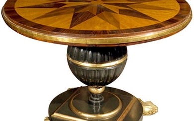Early 19th Century Italian Continental Centre Table on Bronze Feet