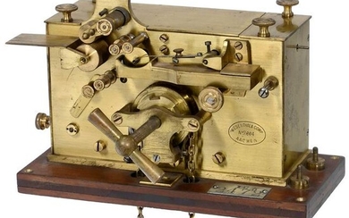 Early Weight-driven Morse Telegraph, c. 1860