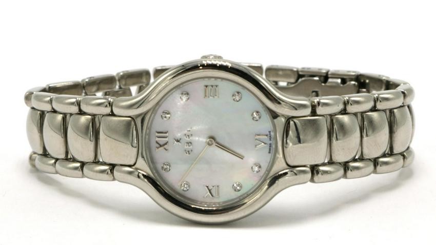 Ebel "Beluga" Diamond Stainless Steel Watch