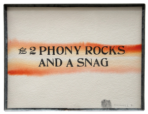 Ed Kienholz - Ed Kienholz: For 2 Phony Rocks and a Snag