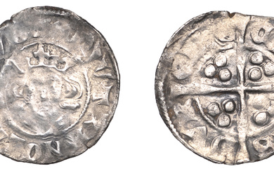 Edward I (1272-1307), Penny, class 10cf3, Durham, Bishop Bec, mm. cross moline,...