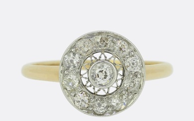 Edwardian Old Cut Diamond Cluster Ring