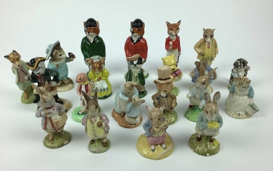 Eight modern Beswick Beatrix Potter figures, Three Royal Albert Beatrix Potter figures and a selection of other figures