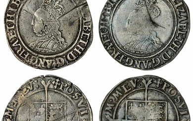 Elizabeth I (1558-1603), Second Issue, Shillings (2), 1 December 1560 - 24 October 1561, Tower, m.m. cross crosslet