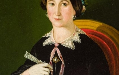 Escuela Española S. XIX. Retrato de dama