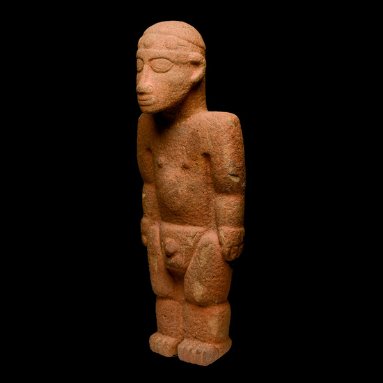 Escultura masculina. Costa Rica, 500 – 1000 d.C