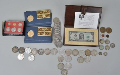 Estate Group Silver Dollars & Other Currency