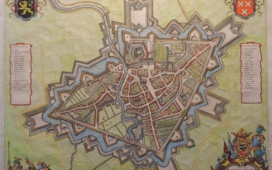 Europe, Town plan - Netherlands / Breda; J. Blaeu - Breda - 1649