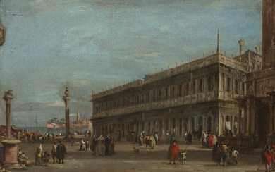 FRANCESCO GUARDI (VENICE 1712-1793) Venice, a view of the Piazzett...
