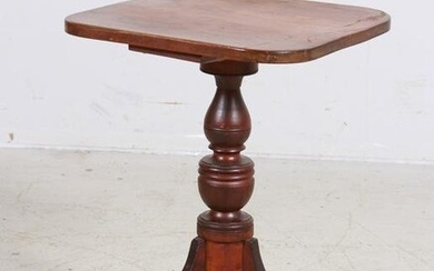 Federal walnut candle stand
