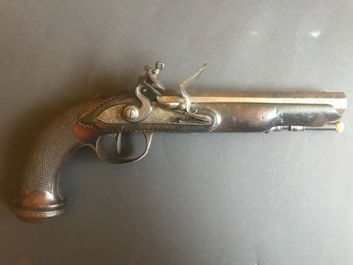 France - 18th century - Flintlock - Pistol - 14mm cal