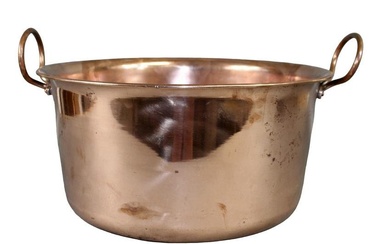 French Menesa 40cm copper pot with handles