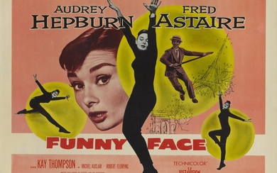 Funny Face (1957) Original US poster, style B Unframed: 22 x 28 in. (56 x 71 cm)Unfolded and pa...