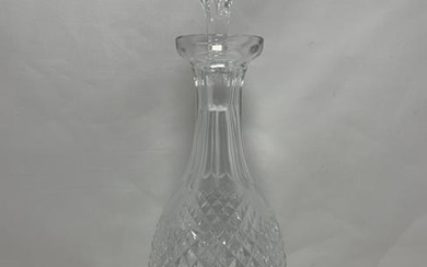 GORGEOUS WATERFORD CUT CRYSTAL DECANTER 14"