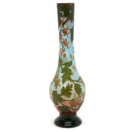 Galle-Type Cameo Glass Vase.