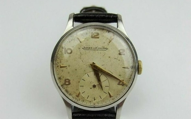 Gents Stainless Steel Jaeger LeCoultre Wristwatch c1948