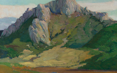 George Demont Otis (1879-1962) Hollister Peak 30 x 36 in....