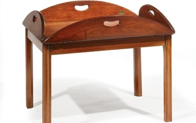 George III-Style Mahogany Butler's Tray Table
