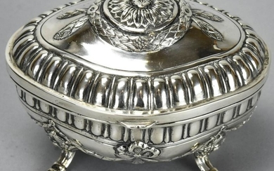 German 800 Silver Footed Jewelry or Table Box