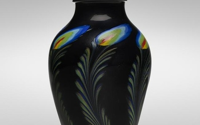 Giuseppe Barovier, Rare A Piume vase
