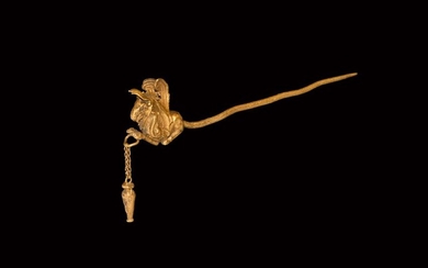 Greek Gold Pin with Gryphon