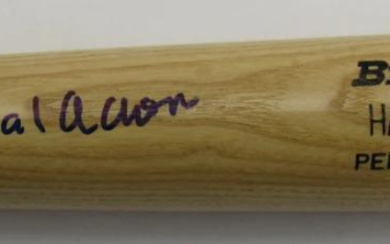 Hank Aaron Signed Adirondack Personal Model Baseball Bat (PSA)