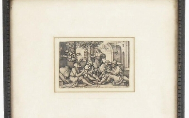 Hans Sebald Beham (1500-1550) Copper Engraving
