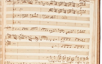 Hasse and Pergolesi. Collection of eighteenth-century Italian manuscripts of opera arias, in three volumes, 1730s