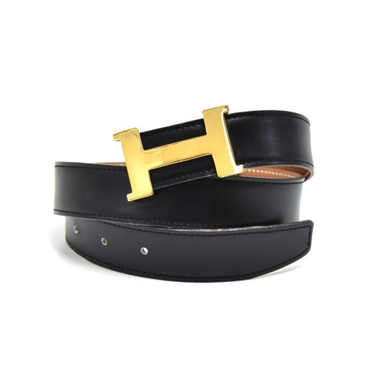 Hermès - Constance H Buckle Black & Brown Reversible 32 mm-Size 100 Belt