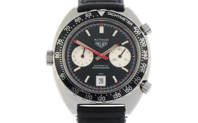 Heuer - an Autavia chronograph watch, 42mm.