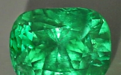 IGI Certified 7.45 ct. Emerald COLOMBIA (RARE QUALITY)