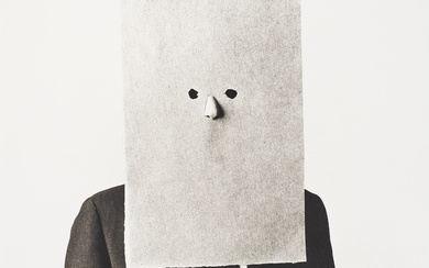 IRVING PENN (1917–2009) Steinberg in Nose Mask, New York, 1966